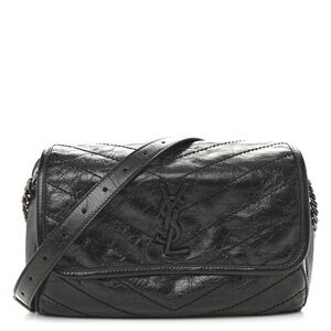 Saint Laurent Black Leather Niki Belt/Crossbody/Sling/ShoulderBag
